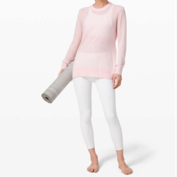 Lululemon Sincerely Yours Sweater Pink Glow Size M - Picture 3 of 5